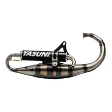 POT SCOOT YASUNI R VERNI POUR MBK 50 BOOSTER, STUNT/YAMAHA 50 BWS, SLIDER  (SILENCIEUX CARBONE)  -TUB307C-