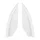 PROTECTION D'ANGLE ARRIERE POUR TROTTINETTE COMPATIBLE XIAOMI M365, ESSENTIAL, 1S, PRO, PRO 2 BLANC  -SELECTION P2R-
