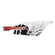 DECAL- RIGHT REAR COWL  "PIAGGIO GENUINE PART" PIAGGIO 50 TYPHOON 2018> FOR BLACK MODEL 85/B  -2H002552000A1-