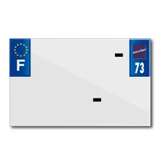 PLASTIC STRIP FOR BLANK PVC LICENSE PLATE (MOTORBIKE FORMAT 210X130)-DEPT 73/EUROPE (SOLD PER UNIT)