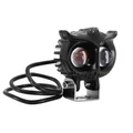 FEU/ECLAIRAGE ADDITIONNEL LED ORIENTABLE DOUBLE OPTIQUE DIAM EXT 67mm ALU NOIR  -P2R-  **