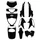 FAIRINGS/BODY PARTS FOR MAXISCOOTER  HONDA 125 SH INJECTION BLACK GLOSS  (10 PARTS KIT)