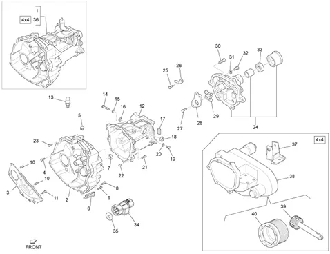 Carter de boîte de vitesses