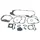 JOINT MOTEUR SCOOT ADAPTABLE SCOOT 50 CHINOIS 4T GY6, 139QMB 10+12 POUCES/PEUGEOT 50 KISBEE 4T, V-CLIC/SYM 50 ORBIT 4T/NORAUTO 50 RAZZO 4T/BAOTIAN 50 BT49QT 4T (POCHETTE 11 JOINTS)  -P2R-