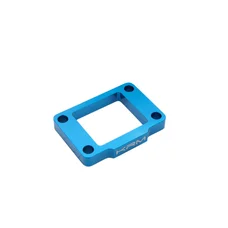 CALE DE CLAPET/ADMISSION 50 A BOITE KRM PRO RIDE POUR MINARELLI 50 AM6 EPAISSEUR 10 mm ALU CNC BLEU