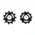 DERAILLEUR PULLEY- SHIMANO 11SPEED. ULTEGRA R8000  (SET OF 2)
