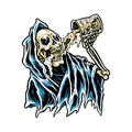 AUTOCOLLANT/STICKER LETHAL THREAT MINI BEER REAPER (60x80mm)
