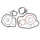 COMPLETE GASKET SET - FOR MINARELLI 50 AM6 2000>/MBK 50 X-LIMIT, X-POWER/YAMAHA 50 DTR, TZR/PEUGEOT 50 XPS/RIEJU 50 RS1/APRILIA 50 RS -  -SELECTION P2R-