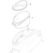 Logement casque - Dessous de selle