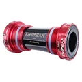 CUVETTE INTEGRE BOITIER FILETE ROUTE TRIPEAK ANGLAIS / BSC / 1,37x24 AXE 24mm ROUGE COMPATIBLE SHIMANO HOLLOWTECH II
