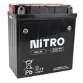 BATTERIE 12V 5 Ah NB5L-BS NITRO MF SANS ENTRETIEN AVEC PACK ACIDE (Lg120xL60xH130mm) (EQUIVALENT YB5L-BS)
