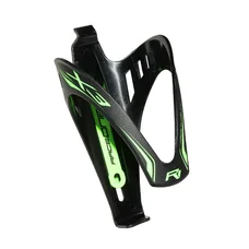 BOTTLE CAGE- RACE ONE X3 RACE MATT BLACK//GREEN FLUO
