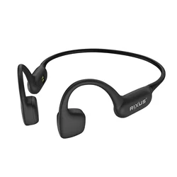 ECOUTEUR OREILLE LIBRE/CASQUE CONDUCTION OSSEUSE RIXUS BLUETOOTH 6.0 NOIR 180 mAh, AUTONOMIE 8H (INCLUS CABLE USB-C) -RXBH38