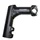 STEM FOR MTB/URBAN/TREKKING- ERGOTEC COMFI HIGH RISE ANGLE 15° -ALUMINIUM- BLACK-CLAMP Ø25,4  L100mm For fork 1"1/8 (APPROVED LEVEL 5)