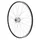 WHEEL FOR TREKKING BIKE- 700x35 FRONT - ER10 ALU BLACK - DOUBLE WALL- SILVER SHIMANO HUB- DYNAMO 6 VOLT-3W (FOR LIGHT SET) - COMPATIBLE V-BRAKE - SOLID SPINDLE.