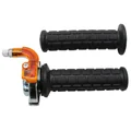 THROTTLE  HANDLE FOR MOPED REPLAY TARGA M84 CHROME/BLACK  -SELECTION P2R-