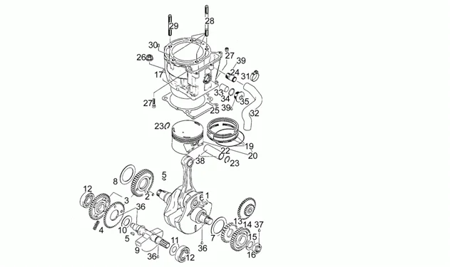 Arbre moteur - Cylindre
