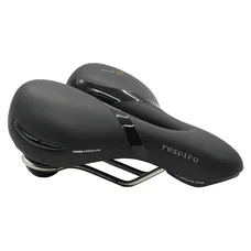 SELLE ROYAL RESPIRO/STRACCIATELLA LOISIR GEL CONFORT MAX MODERATE AVEC PROTECTION LATERALE ET ELASTOMERE NOIR 256x227mm 771g