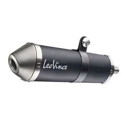 SILENCIEUX 50 A BOITE LEOVINCE X-FIGHT INOX NOIR POUR BETA 50 RR EURO 5 2023> VENDU SANS LE COLLECTEUR (PASSAGE HAUT A DROITE) (REF 17008B) (HOMOLOGUE CE)