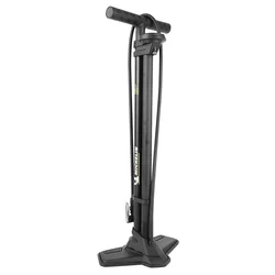 POMPE A PIED MICHELIN AIR TANK TUBELESS ACIER NOIR AVEC COMPRESSEUR ET MANOMETRE 18BARS RACCORD SWITCH VP/VS