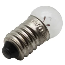 BULB/LAMP  6V  0,6W E10 G14 P2R -CLEAR (BICYCLE TAIL LIGHT) (BOX OF 10)