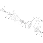 Moyeu de la roue avant