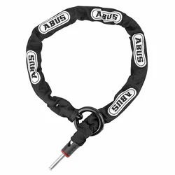 ANTIVOL VELO CHAINE A BOUCLE ABUS PLUG POUR FER A CHEVAL NOIR CABLE 1M DIAM 8MM (COMPATIBLE AVEC FER A CHEVAL REF )