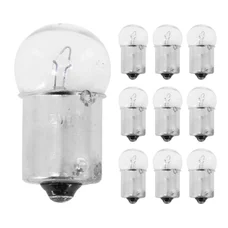 AMPOULE/LAMPE STANDARD 12V 10W CULOT BA15s NORME R10W GRAISSEUR BLANC (FEU DE POSITION) (BOITE DE 10)  -P2R-