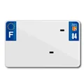 LICENSE PLATE FOR MOTORBIKE TIFLEX ALU PRE DRILLED 210x130 DEP. 84 BLANK (SOLD PER 10)