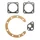 COMPLETE GASKET SET - FOR SOLEX (4 GASKETS SET)  -SELECTION P2R-