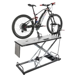 TABLE / PONT ELEVATEUR / PIED REPARATION VELO AGILIS POWER ELECTRIQUE AVEC UTILISATION BATTERIE (livre sans le support guidon ref 149840) IDEAL POUR VAE, FAT BIKE ...