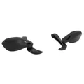 RETROVISEUR MOTO AVOC EMBOUT DE GUIDON AVEC PROTECTION DE LEVIER INTEGREE POUR KTM 125 DUKE NOIR (PAIRE)