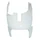 RIGHT SPOILER- "PIAGGIO GENUINE PART" GILERA 50-125 RUNNER WHITE 724  -6565230087-