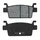 BRAKE PADS NEWFREN FOR KYMCO 550 AK 2017> REAR  (L 85,5mm - H 37,9mm - P 8,8mm)  (FD0570BE)  (SCOOTER ELITE ORGANIC)