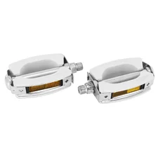 PEDAL FOR MOPED - SOLEX/MBK/PEUGEOT 9/16 WHITE (PAIR)