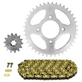 CHAIN AND SPROCKET KIT FOR SUZUKI 125 GN 1997>2001  428  14x41  (REAR SPROCKET Ø 58/78/8.5)  (OEM SPECIFICATIONS)  -AFAM-