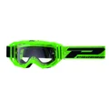 MASQUE/LUNETTES CROSS PROGRIP 3300 TR VISION GO VERT MAT ECRAN TRANSPARENT ANTI-RAYURES/ANTI U.V./ANTI-BUEE (HOMOLOGUE CE-EN-N- AC-96025 REV.2)