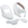 FAIRINGS/BODY PARTS FOR SCOOT  MBK 50 BOOSTER 2004>/YAMAHA 50 BWS 2004> WHITE GLOSS  (4 PARTS KIT)