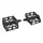 PEDALE VTT PLATEFROME DESCENTE / BMX P2R ALU NOIR 1/2" (PAIRE)
