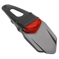 SUPPORT DE PLAQUE IMMATRICULATION AVEC FEU 50 A BOITE/MOTO PREMIUM AVEC FEU ROUGE A LEDS (9 LEDS) (L 325mm / H 55mm / L 110mm)  -REPLAY-