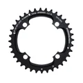 CHAINRING FOR MTB- Ø104 - 4arms-FOR DOUBLE- 36T.  Ø104 2X10 OUTER BLACK STRONGLIGHT . 10 Speed SHIMANO (EXCEPT XT/XTR) NON THREADED-  Thickness 5 mm