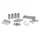 SCREW KIT - CHROME 30 PIECES FOR SOLEX 2200, 3800, 5000 - SELECTION P2R-
