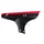 MUDGUARD FOR MTB-FRONT- VELOX  -BLACK-/RED ON FORK+NYLON CLAMPS