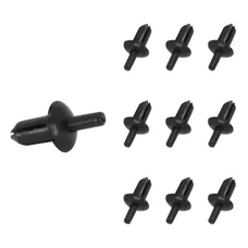 RIVET/CLIPS/AGRAFE DE CARROSSERIE/CARENAGE PLASTIQUE NOIR DIAM 5 mm (VENDU PAR 10) -SELECTION P2R-