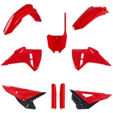 CARROSSERIE/CARENAGE MOTO MX HONDA 250 CRF R 2025> ROUGE HONDA (COULEUR OEM) (KIT PLASTIQUES 9 PIECES)  -POLISPORT-