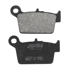 BRAKE PADS -POLINI FOR BETA 50 RR ENDURO  Rear 50 MOTARD ALU AM6 Rear (L 66mm - H 37mm - thk   7.6mm)  (174.0125)  (ORIGINAL)