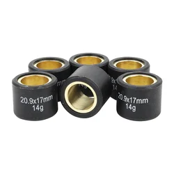 GALET/ROULEAU MAXISCOOTER MAGNETI MARELLI 20,9x17 14g (x6) POUR PIAGGIO 300 MP3, BEVERLY, VESPA GTS/APRILIA 300 SR MAX/GILERA 300 NEXUS