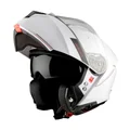 CASQUE MODULABLE MT GENESIS SV DOUBLE ECRANS UNI BLANC BRILLANT    XS (ECE 22.06)