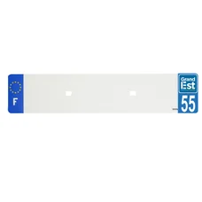 BANDE PLAQUE AUTO 520x110 POUR PVC VIERGE DEP. 55/EURO (VENDU A L'UNITE)