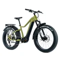 VELO ELECTRIQUE/VAE VTT FAT BIKE 26 LEADER FOX BRASA VERT KAKI 11V MOTEUR CENTRAL PANASONIC GX ULTIMATE 36V 90Nm BATTERIE 20Ah (20'' - H47cm - TAILLE L - POUR ADULTE DE 178cm à 190cm)